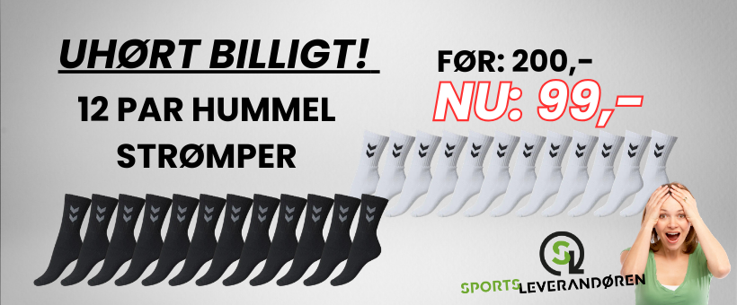 Hummel str�mper 12 par til kun 99 kroner, m�ske de billigste p� markedet