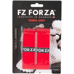 FZ FORZA Towel Grip i R�d � Overgrip med Maksimalt Greb (2 stk.)