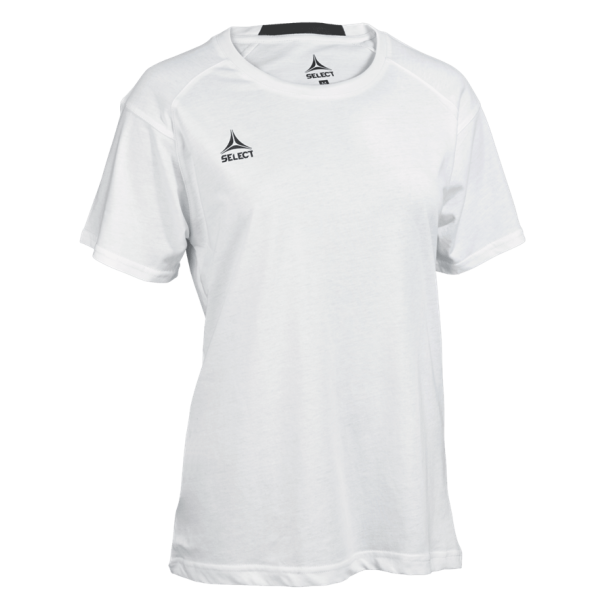 Select T-shirt Oxford Women V25 � Klassisk Dame T-shirt i Bl�d Kvalitet - Hvid