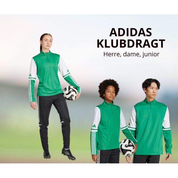 Adidas SQUADRA 25 Klubdragt � Komplet Tr�ningss�t til Klub og Hold - Gr�n og Sort
