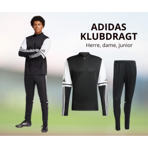 Adidas SQUADRA 25 Klubdragt � Komplet Tr�ningss�t til Klub og Hold - Sort