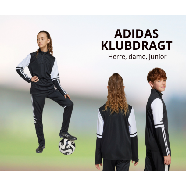 Adidas SQUADRA 25 Klubdragt � Komplet Tr�ningss�t til Klub og Hold - Sort