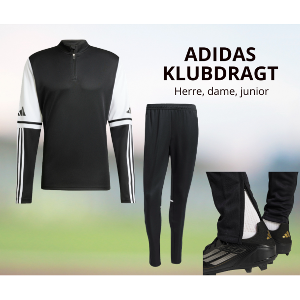 Adidas SQUADRA 25 Klubdragt � Komplet Tr�ningss�t til Klub og Hold - Sort