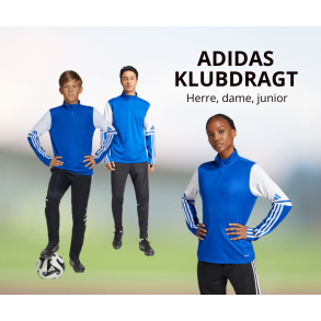 Adidas SQUADRA 25 Klubdragt � Komplet Tr�ningss�t til Klub og Hold - Bl� og Sort