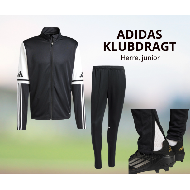 Adidas SQUADRA 25 Fullzip Training Jacket Set � Komplet Tr�ningsdragt til Herre &amp; Junior Sort 