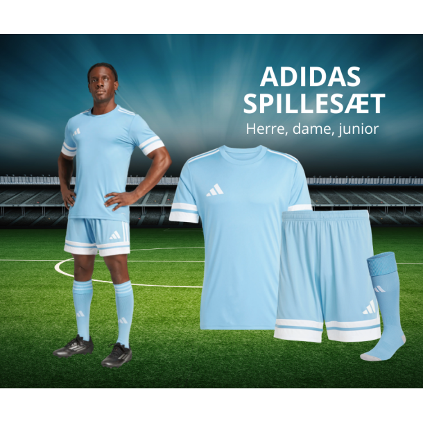Adidas Spilles�t SQUADRA 25 � Komplet Holds�t til Klub og Kamp - Lysebl�
