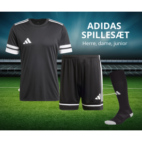 Adidas Spilles�t SQUADRA 25 � Komplet Holds�t til Klub og Kamp - Sort 