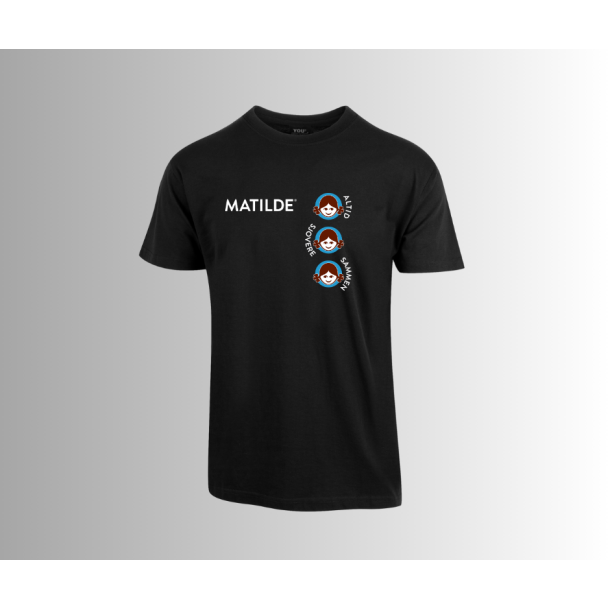 Classic T-shirt i kologisk bomuld - op til 8xl | Farve Sort