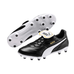 Puma King Top FG � Klassiske L�der Fodboldst�vler til Naturgr�s