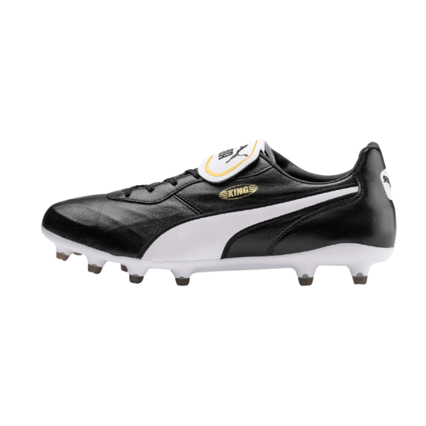 Puma King Top FG � Klassiske L�der Fodboldst�vler til Naturgr�s