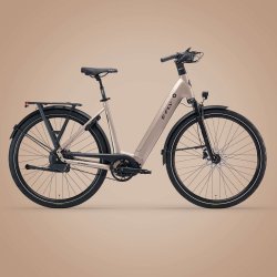 E-FLY Rhea Mocha Grey Metallic � Eksklusiv elcykel med automatisk gear | Vildbjerg Cykler