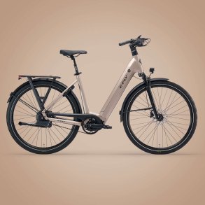 E-FLY Rhea Mocha Grey Metallic � Eksklusiv elcykel med automatisk gear | Vildbjerg Cykler