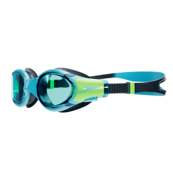 Speedo Biofuse 2.0 Sv�mmebriller � Komfortable b�rnesv�mmebriller med bredt udsyn (Bl�/Gr�n)