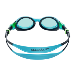 Speedo Biofuse 2.0 Sv�mmebriller � Komfortable b�rnesv�mmebriller med bredt udsyn (Bl�/Gr�n)
