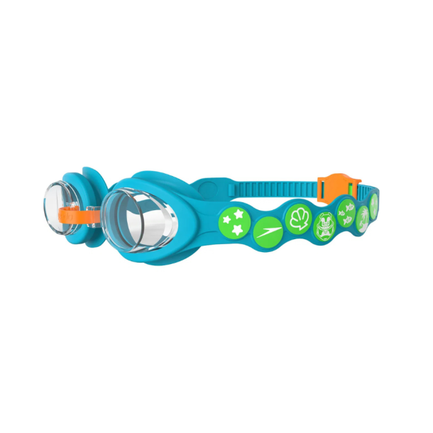 Speedo Infant Spot Sv�mmebriller � B�rnesv�mmebriller med UV- og anti-dug (Bl�/Gr�n)