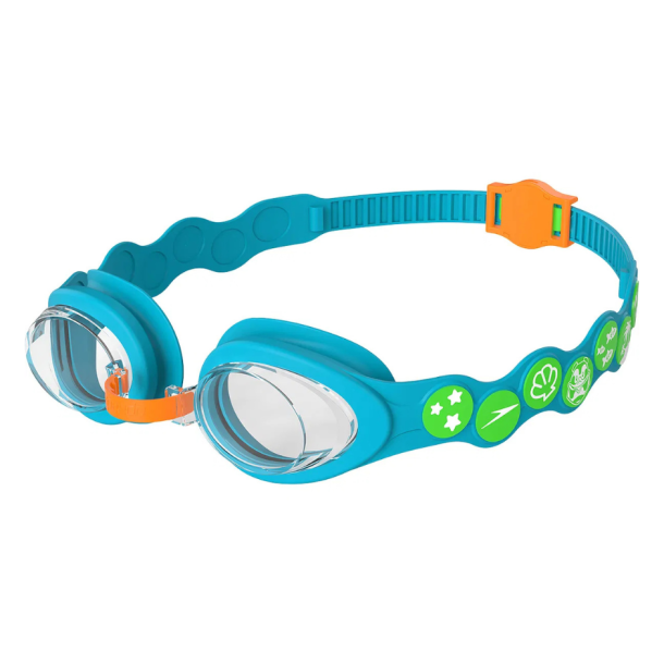 Speedo Infant Spot Sv�mmebriller � B�rnesv�mmebriller med UV- og anti-dug (Bl�/Gr�n)