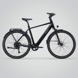 Titan Herre Stardust Black Metallic � Sporty Elcykel med Kraft og Komfort