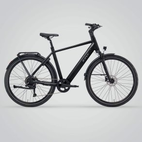 Titan Herre Stardust Black Metallic � Sporty Elcykel med Kraft og Komfort
