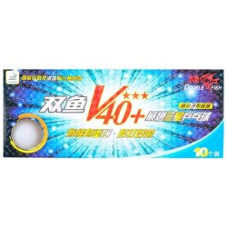 Double Fish - Bordtennis bolde 10-pak