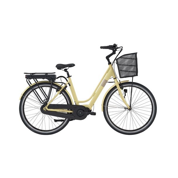 E-Fly Nova Max V N7 Butter  Elegant elcykel med centermotor og frontkurv