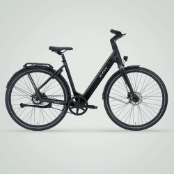 EOS Shopping Stardust Black Metallic � Vedligeholdelsesfri Elcykel med Remtr�k
