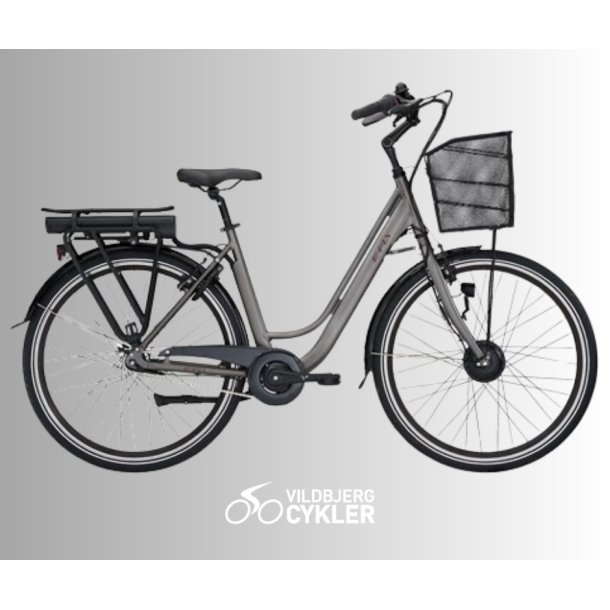 E-Fly Nova IV N7 Gr/Brun  Elegant og komfortabel elcykel med forhjulsmotor