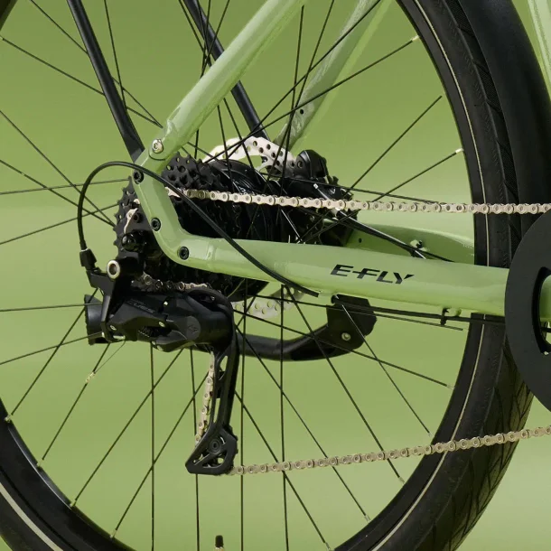 Titan Dame Soft Green � Elegant Elcykel med Sporty Performance