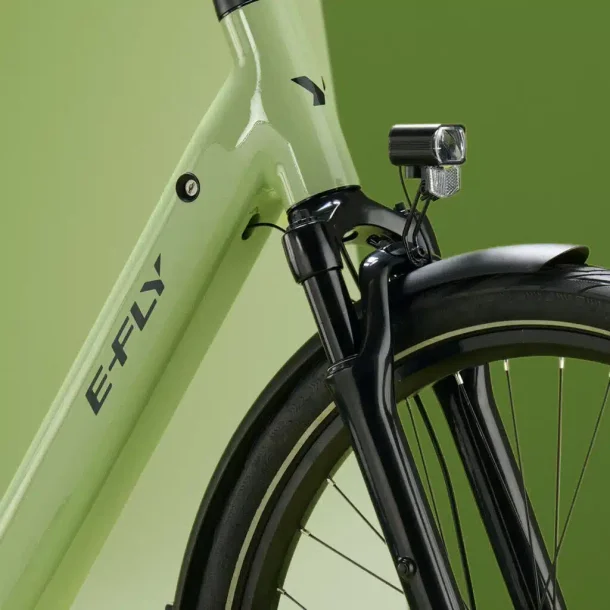 Titan Dame Soft Green � Elegant Elcykel med Sporty Performance