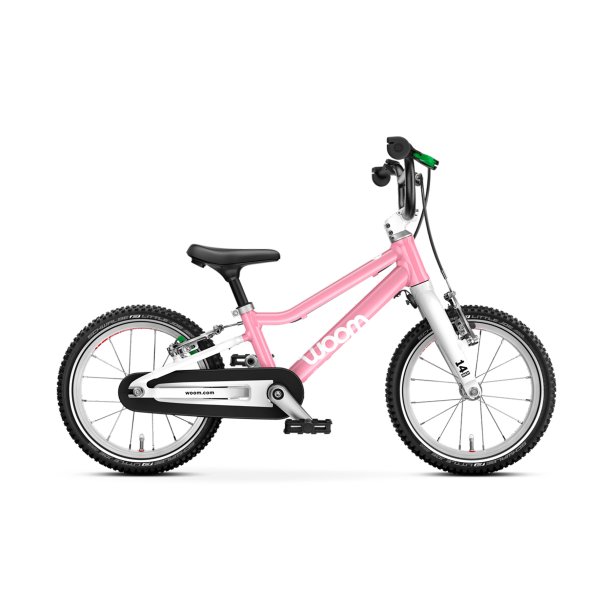 Woom GO 2 Cykel (14") med Pedaler - Powder Pink