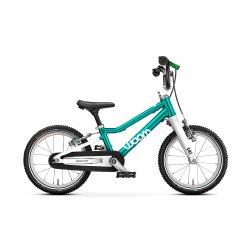 Woom GO 2 Cykel (14") med Pedaler - Turquoise
