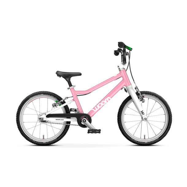 Woom GO 3 AUTOMAGIC Cykel (16") - Powder Pink