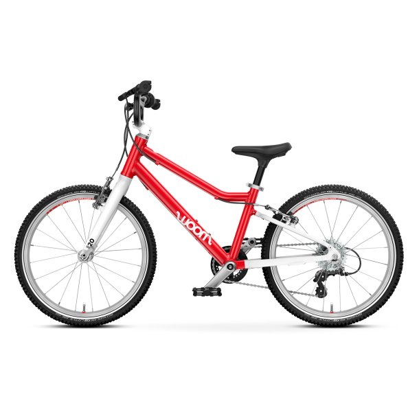 Woom GO 4 (20")  Let cykel til brn med eksplosiv fart og sjov balance - Rd