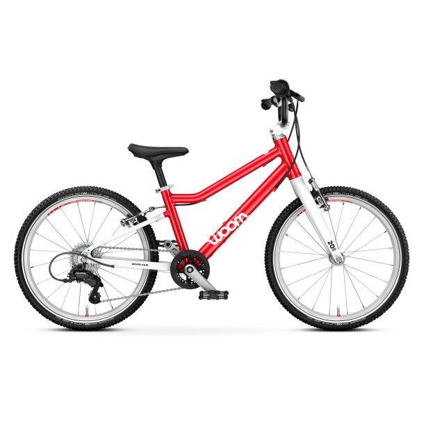 Woom GO 4 (20")  Let cykel til brn med eksplosiv fart og sjov balance - Rd